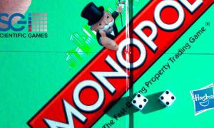 MONOPOLY Property Trading Game By Hasbro with Hasbro and Scientific Games logos