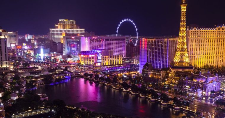 las vegas strip at night