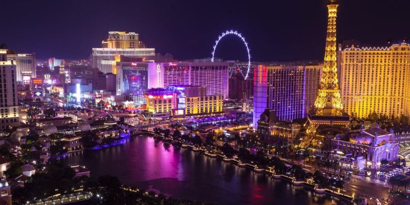 las vegas strip at night