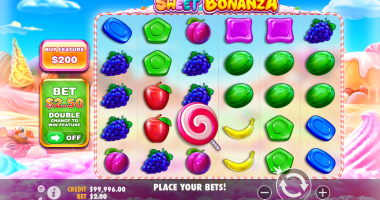 Sweet Bonanza Slot in action at Stake.US