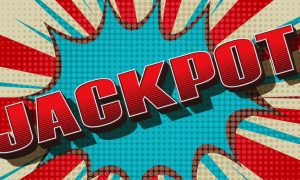 Cartoon Illustration Of Word Jackpot
