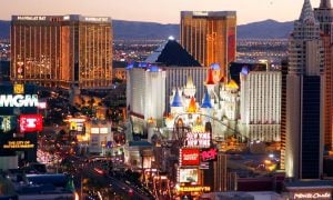Casinos On The Las Vegas Strip Aerial View