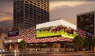 Derby City Gaming Downtown Exterior Video Board