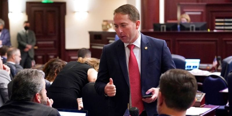 Florida Rep. Jason Shoaf, Standing, Talking