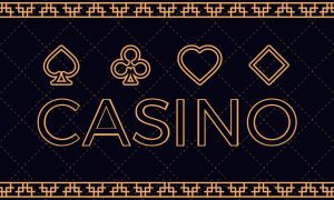 Illustration Of Word Casino With Border