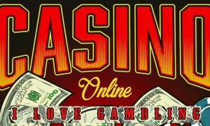 Illustration Says Casino Online I Love Gambling