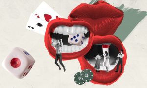 Online Casino Collage Illustration