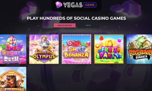 Vegas Gems sweepstakes casino promo code and welcome bonus