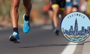 illinois seal on race track