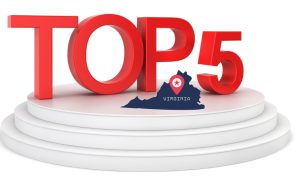 virginia on top five podium