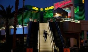 MGM Grand At Night Stairs