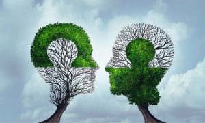 Partnership Concept Two Tree Heads