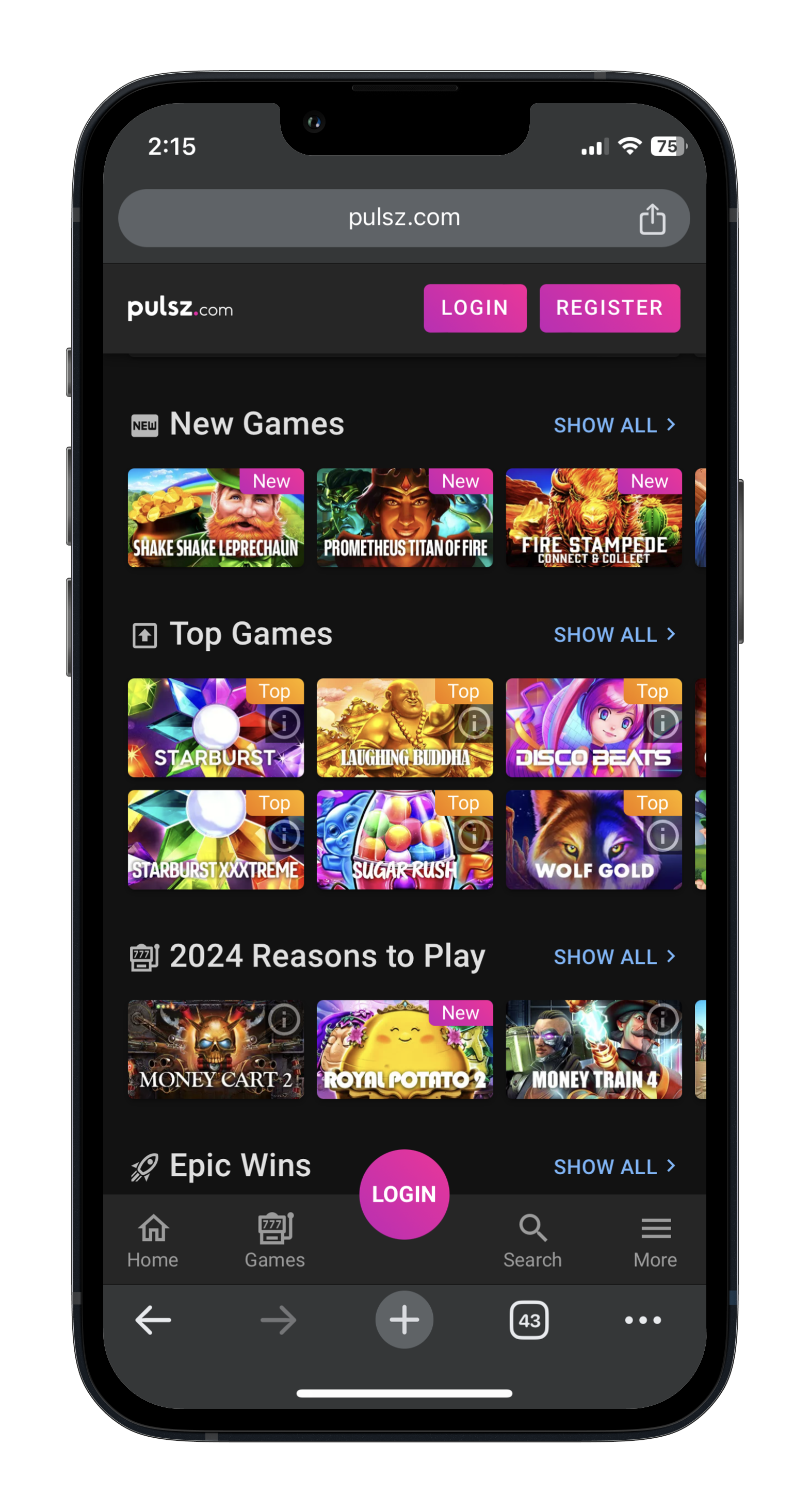 Pulsz social casino review get 2 3 free sweepstakes coins