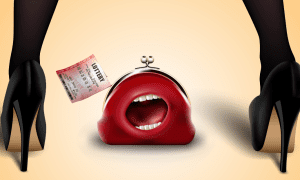 Purse Screams Lost Lottery Ticket