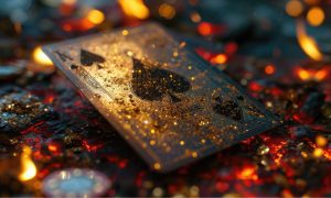 Smoldering Ace Playing Card