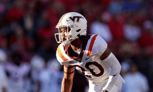 Virginia Tech Running Back P.J. Prioleau In NCAA Football Game