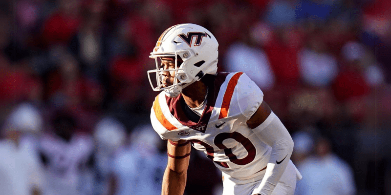 Virginia Tech Running Back P.J. Prioleau In NCAA Football Game