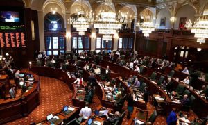 Lawmakers On House Floor At Illinois State Capitol