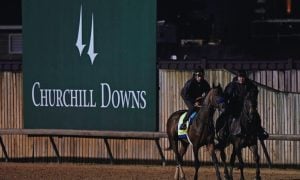 Messier Works Out At Churchill Downs