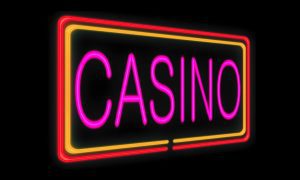 Multi-Colored Neon Casino Sign