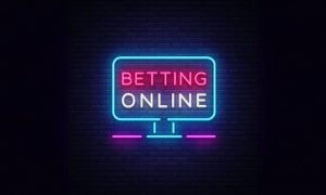 Online Betting Neon Sign Illustration