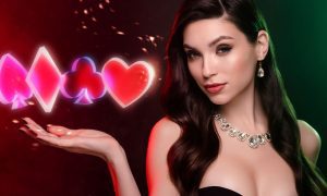 Sexy Woman Online Blackjack Dealer