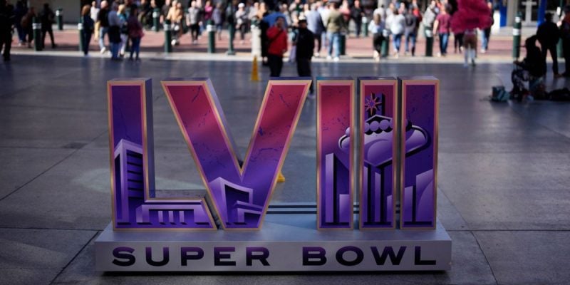 Sign for Super Bowl 58 In Las Vegas