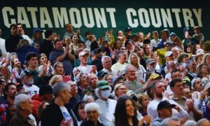Vermont Catamount Fans At NCAA Basketball Game