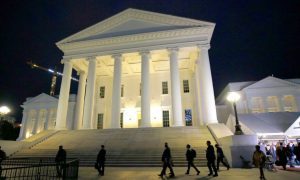 Virginia State Capitol At Night