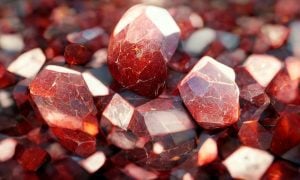 pile of ruby stones