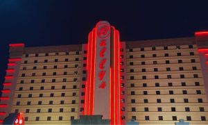 Bally's Shreveport Facade At Night