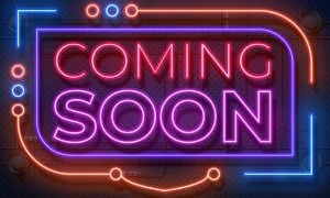 Coming Soon Neon Sign Illustration