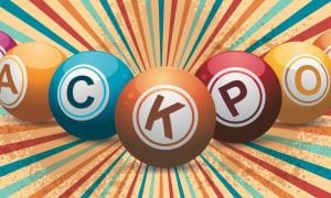 Lottery Balls Spell Out Jackpot