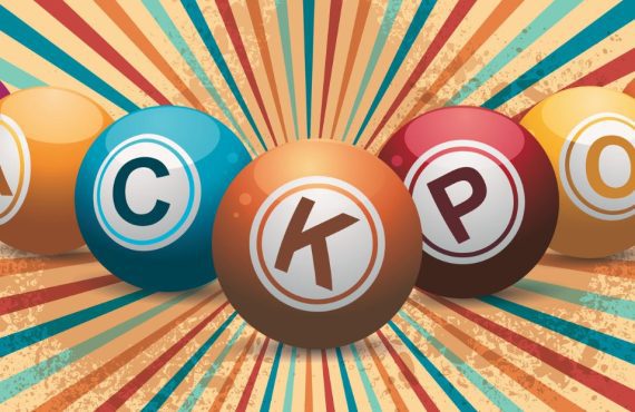 Lottery Balls Spell Out Jackpot