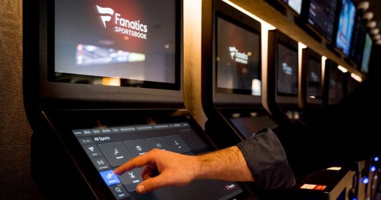 Man Uses Fanatics Sportsbook Kiosk