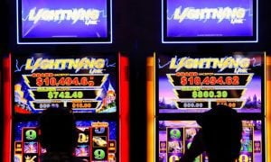 People Play Slots At Iowa's Prairie Meadows Casino