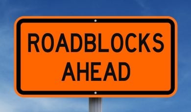 Roadblock Sign