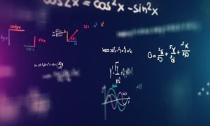 math equations on blackboard