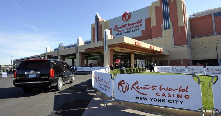 exterior of resorts world nyc
