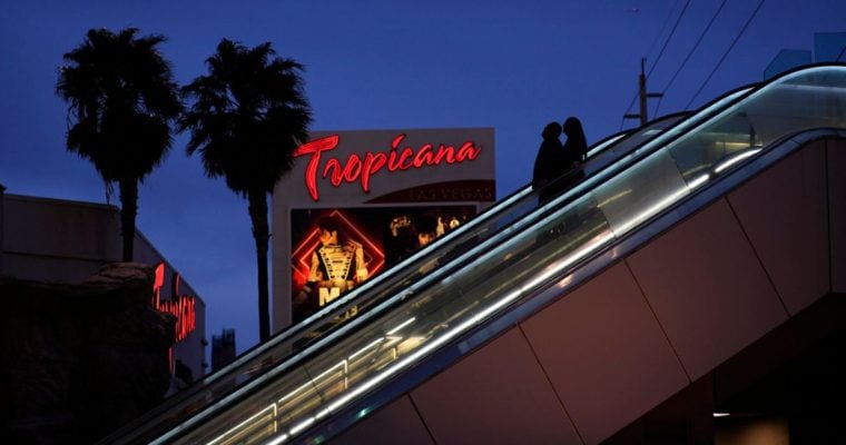 Escalator Outside Tropicana Las Vegas Hotel-Casino