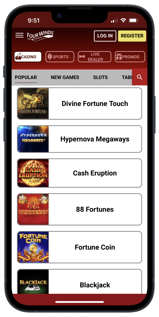 Four Winds Casino app