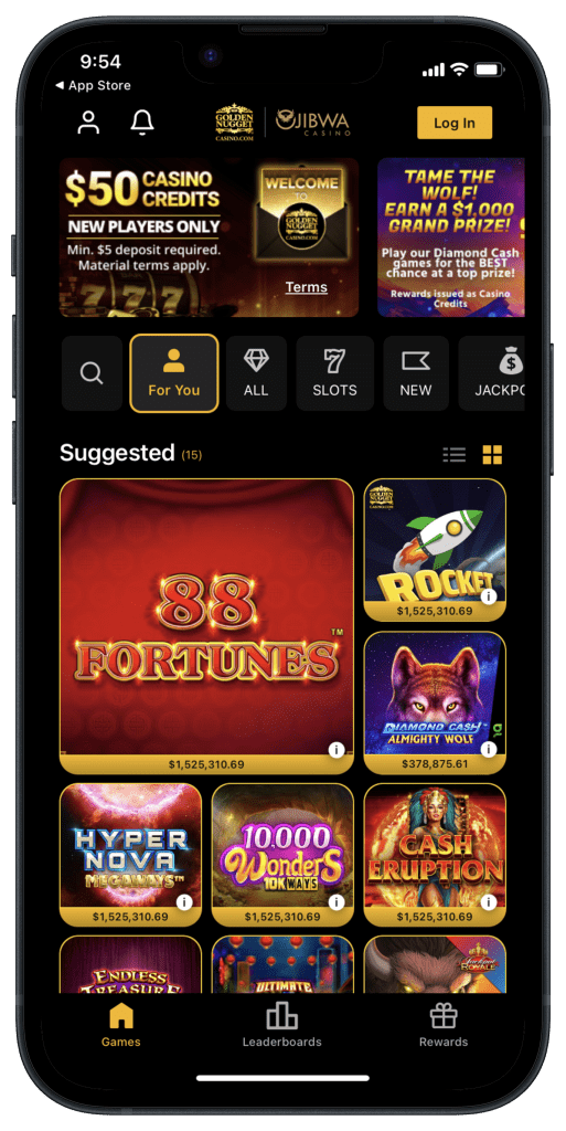 Golden Nugget Casino Michigan app