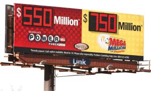 Nebraska Lottery Billboard Ad For Powerball, Mega Millions