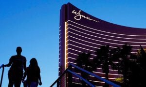 People Walk Near Wynn Las Vegas Casino