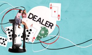 Two Girls Play Live Dealer Cards Game