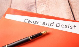 Cease and Desist letter