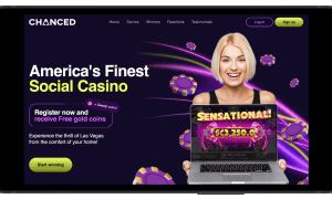Chanced Casino homepage