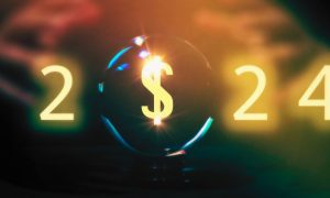 Crystal Ball, 2024 With Dollar Symbol