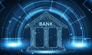 Digital Banking Concept Zeros And Ones