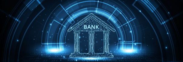 Digital Banking Concept Zeros And Ones